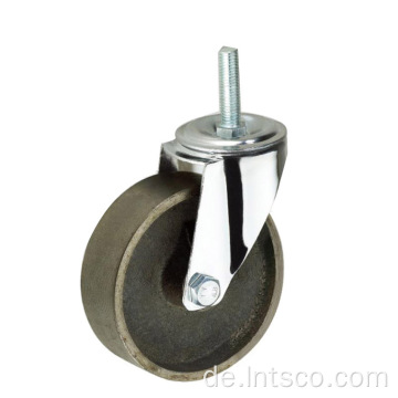 Industriegewinde-Stamm-Guss-Eisen-Swivel-Rollen